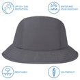 thumbnail image 2 of BASSDASH UPF50+ Fishing Bucket Hat for Men Women Lightweight Water Resistant Packable Outdoor Summer Sun Hats FH13, 2 of 6