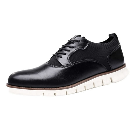

Qufokar Size 15 Slippers For Men Leather Shoe Laces For Men Clic Style Men Lace Up Vintage Leather Shoes Business Casual Shoes Roundtoe Leather Shoes