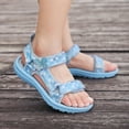 thumbnail image 5 of Sandals Girl's Hiking Sandals Kids Lightweight Adjustable Straps Open Toe Sport Sandals Toddler Summer Sports Outdoor Shoes Blue 28, 5 of 6