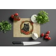 thumbnail image 3 of Chow Chow Christmas Flowers Glass Cutting Board 12 in x 15 in, 3 of 5
