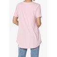 thumbnail image 2 of TheMogan Women's PLUS Basic Crew Neck Round Hem Short Sleeve Draped Jersey Tee, 2 of 6