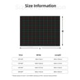 thumbnail image 5 of Honeii Buffalo Plaid Dark Green print throw blanket, crafted from cozy cotton flannel, offers versatile home decor as a bedding suitable for all seasons.-50"x40", 5 of 6