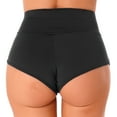 thumbnail image 2 of Fldy Women's Sexy Yoga Booty Shorts Gym Training Shorts Underwear High Waist Pants Clubwear Black 4XL, 2 of 7