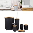 thumbnail image 6 of Trendy Bathroom Accessories Set Dispenser Toothbrush Tumbler Soap Dish Trash Bin, And, 6 of 7