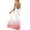 Pink, variant on Girls Spaghetti Straps Gradient Loose Back Drawstring Long Maxi Dress