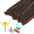 thumbnail image 1 of Uxcell 100-Pack Limpiapipas, 11.8" Varillas de Chenille para Arte/Festivales Ramo/Manualidades/Christmas/Proyectos DIY [Marrón Oscuro], 1 of 7