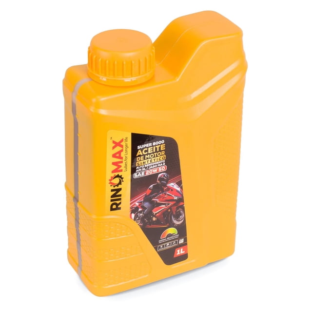 Aceite Moto Sintetico Rinomax 20W50 4T 1L amarillo