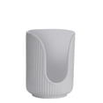 thumbnail image 2 of Jekersen Plastic Bathroom Cup Dispenser with Vertical Stripes Paper Cup Holder Disposable Paper Cup Organizer, Single-Cylinder Gray, 2 of 9