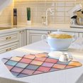 thumbnail image 6 of Yayeee Dish Drying Mat for Kitchen Counter 16"x18" Microfiber Absorbent Pad, Pink Shimmering Pattern, 6 of 7