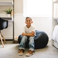thumbnail image 4 of Big Joe Dot Bean Bag Chair, Peat Black Gabardine, Smooth Polyester Blend, 2 feet, 4 of 7