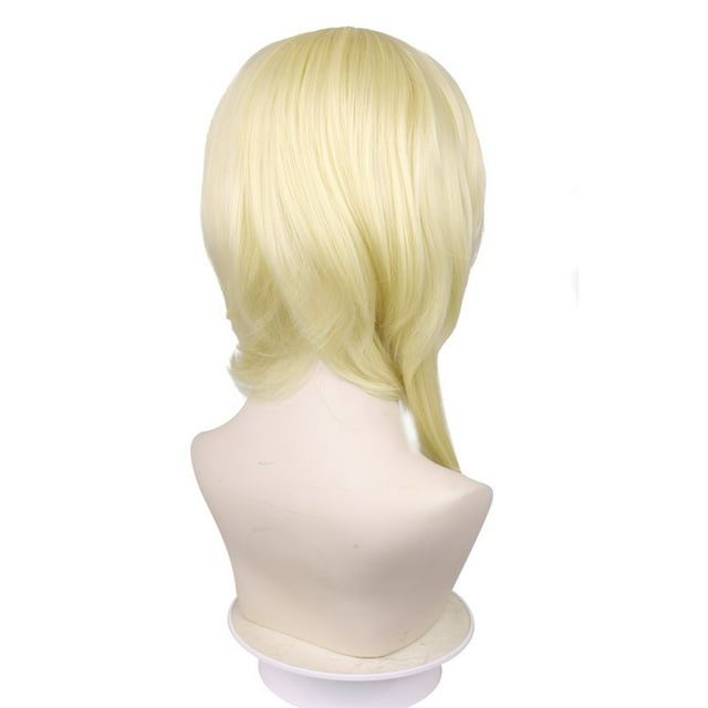 Peluca para cosplay Genshins Impacts Lumines, pelo sintético, 45 cm