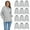 12 Pack Gray Hoodies, variant on 12 Pack Women's Hoodie Oversized Sweatshirts, Cotton Blend, Bulk Womens Hoodies Bulk Sweatshirt Pack, Color ASST, Size X-Large