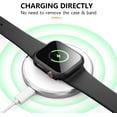 thumbnail image 4 of 3 Pack Case for Apple Watch Screen Protector 44mm SE Series 6 Series 5 Series 4, Hard PC Full Protective Cover with Tempered Glass for iWatch 44mm (Black, 3 Pack), 4 of 5
