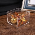 thumbnail image 2 of 10 cajas de acrílico transparente para dulces, de 8 x 8 x 6 cm, de plástico apto para uso alimentario, para embalaje de chocolates y bodas, 2 of 5