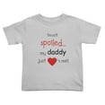thumbnail image 1 of I'm Not Spoiled My Daddy Just Loves Me Cute Toddler T Shirts for Boys Girls (Gray, Youth XL), 1 of 5