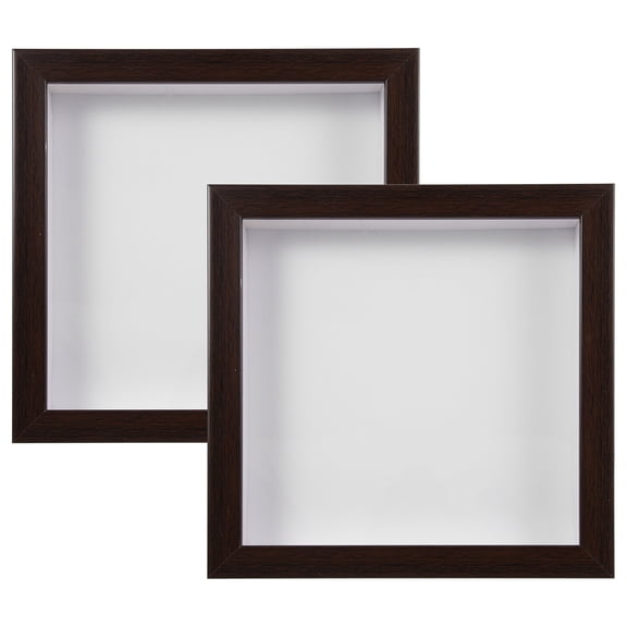 LEORX 2Pcs Craft Picture Frames Coffee Simple Photo Frame for Family