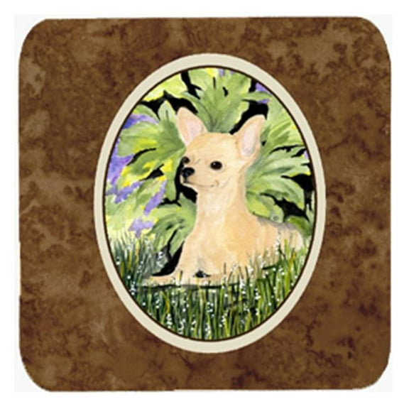 Chihuahua Foam Coasters - Set Of 4, 3.5 x 3.5 In.