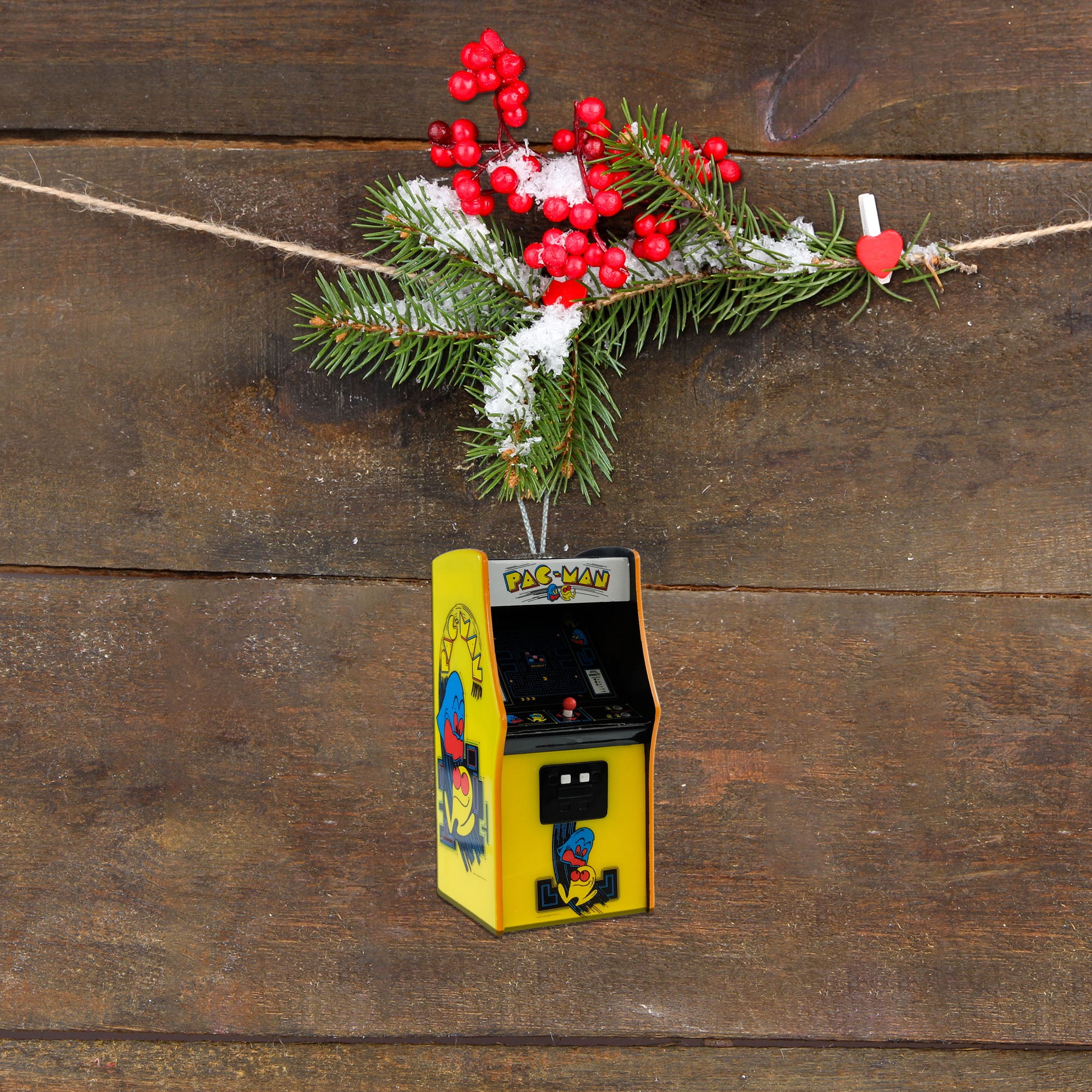 Pac‑Man Arcade Machine Figural Christmas Tree Ornament