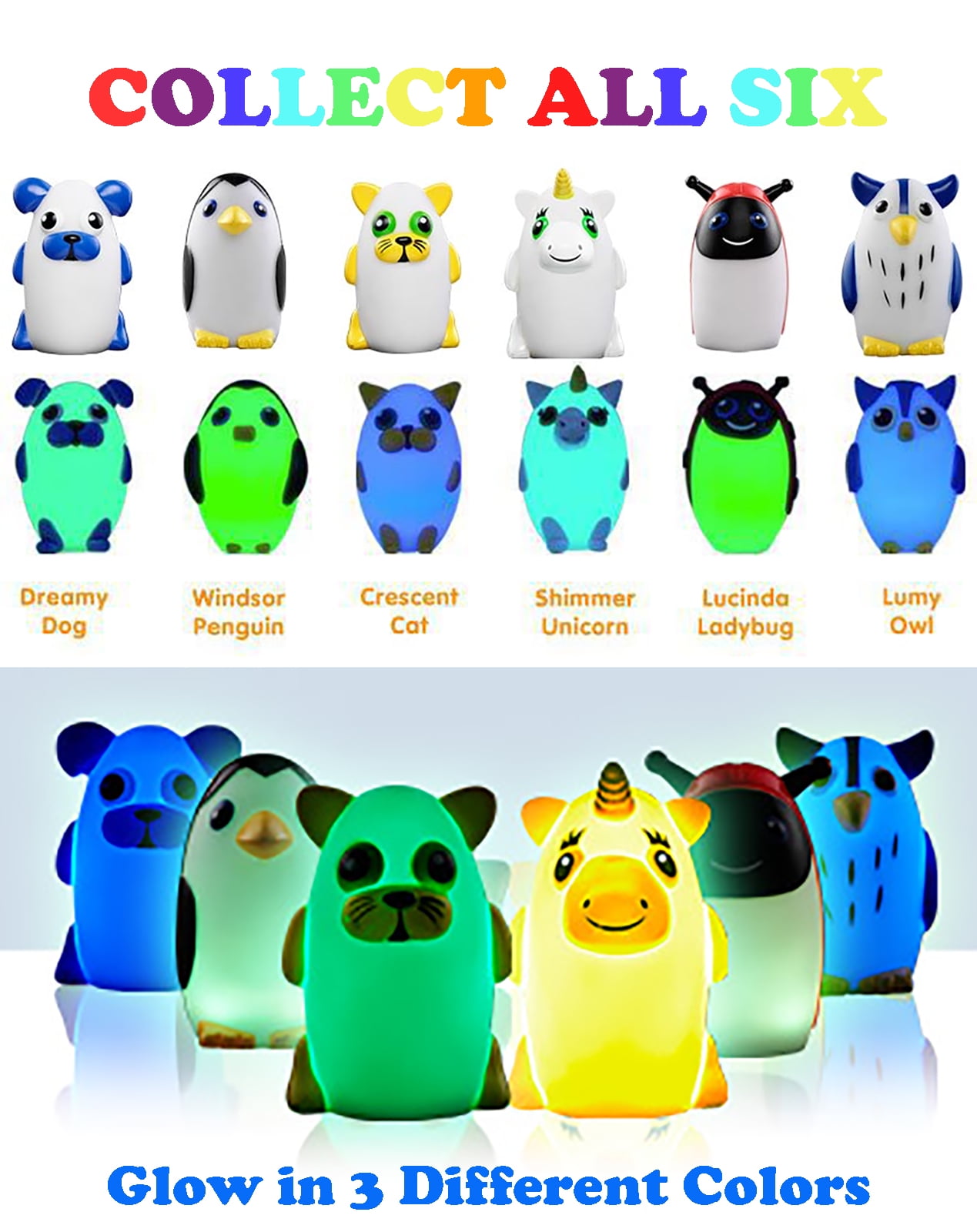Bright Time Buddies Night Light Ultimate 6 Pack