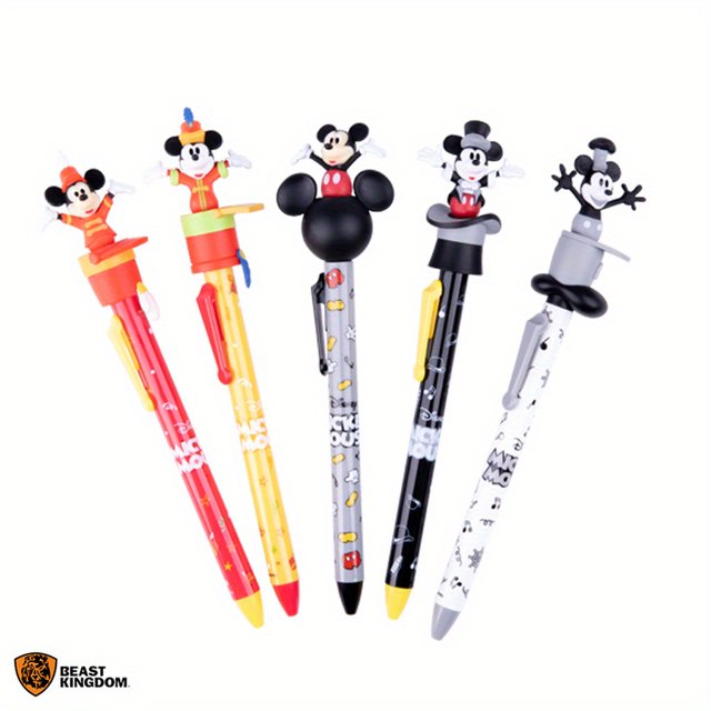 Disney Mickey Mouse Jumbo Pens - Classic Design, ABS Material, Suitable for Ages 14 And Up
