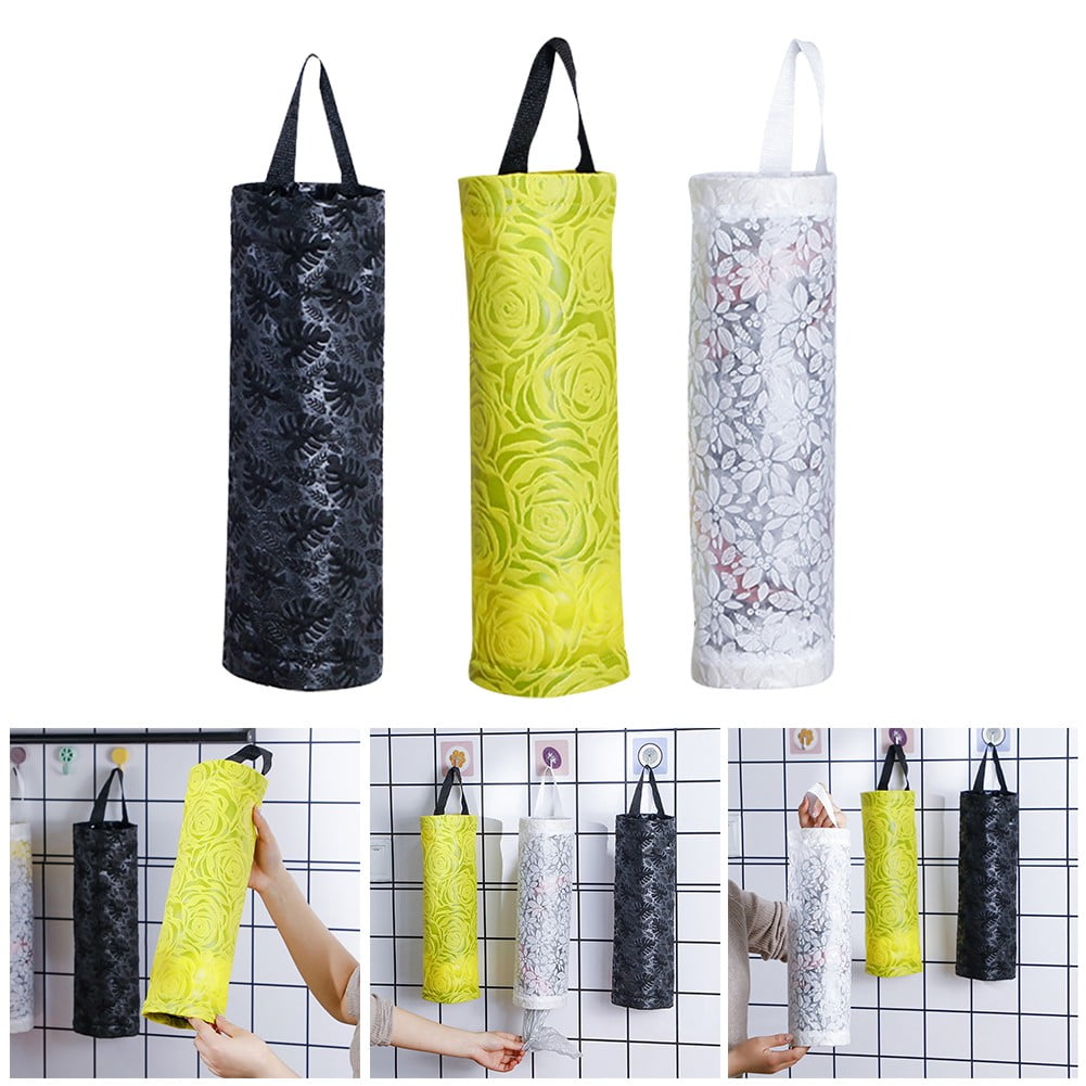 Innovaze Kitchen Retangular Grocery Plastic Bag Holder and Dispenser for Plastic Bags
