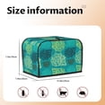 thumbnail image 4 of Toaster Covers 2 Slice, Conch Green Waterproof Bread Machine Cover Fits for Standard 2 Slice Toasters, Home Decor Toaster Protection with Hanging Rope, 4 of 7