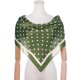 thumbnail image 2 of INSPIRAR CHIC Mujeres Pañuelo de Lunares 35" Satén Seda Como Cuadrado Bufanda Envoltura de Cabeza Bandanas 35.4x35.4" Verde, 2 of 6