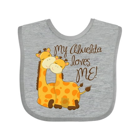 

Inktastic My Abuelita Loves Me! Gift Baby Boy or Baby Girl Bib