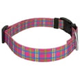 thumbnail image 4 of Country Brook Petz® Deluxe Bubblegum Pink Plaid Dog Collar - Made in The U.S.A., Small, 4 of 5