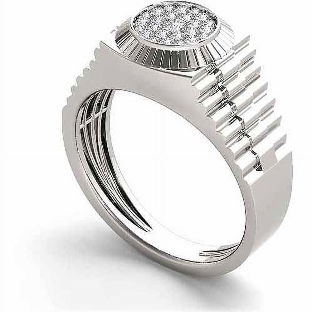 Men's 1/2 Carat T.W. Diamond 10kt White Gold Ring