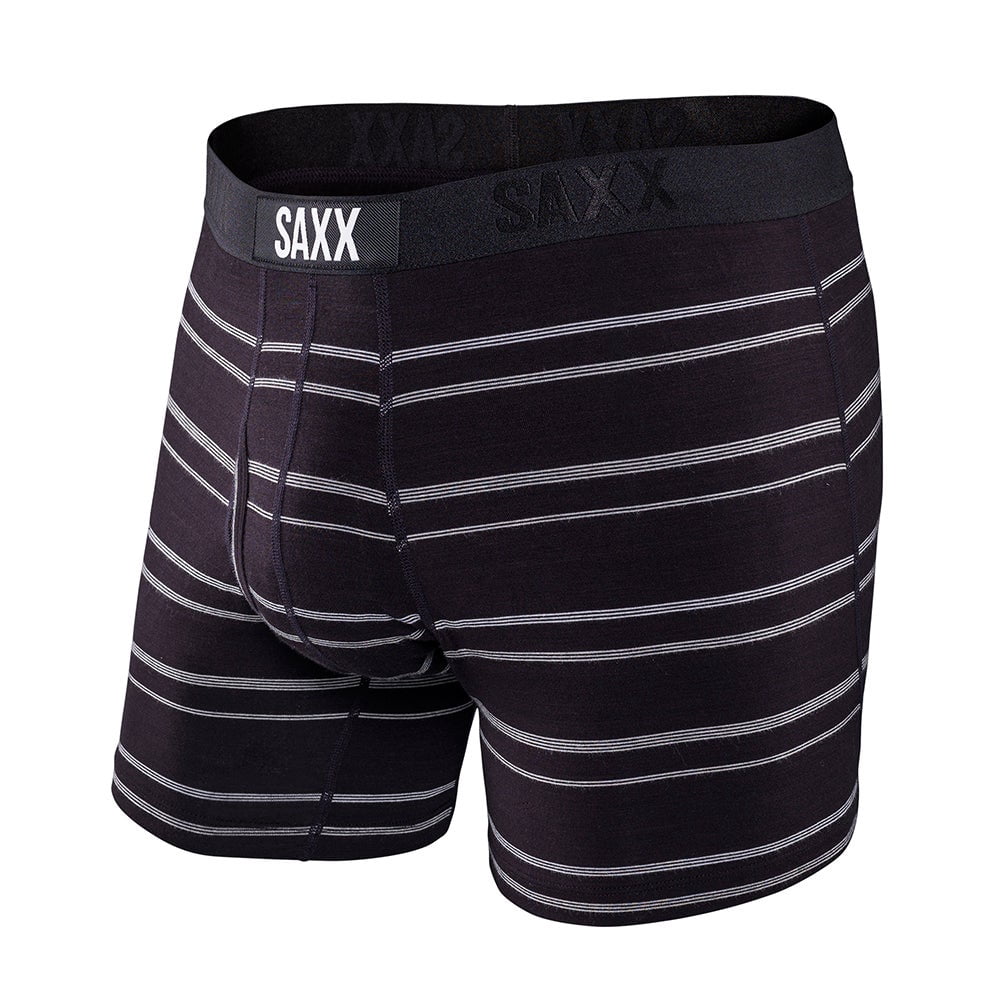 SAXX Ultra Boxer Brief Fly Mens Casual Boxer Brief Fly - Black ...