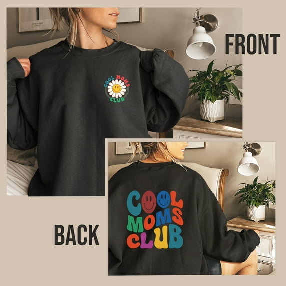 Sweatshirts For Women, Cotton Crewneck Christmas Sweater Cool Moms Club Gifts For Women, Mom Gifts, Christmas Gifts For Mom