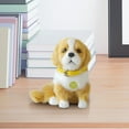 thumbnail image 4 of Faux Fur Barking Simulation Pet Dog Toy | Realistic Sound | Home Office Decoration | Collectible Gift | Soft Faux Pelt | Durable Build | 6.7x5.9x6.7 Inches | Ideal for Kids | Unique Shelf Display, 4 of 7