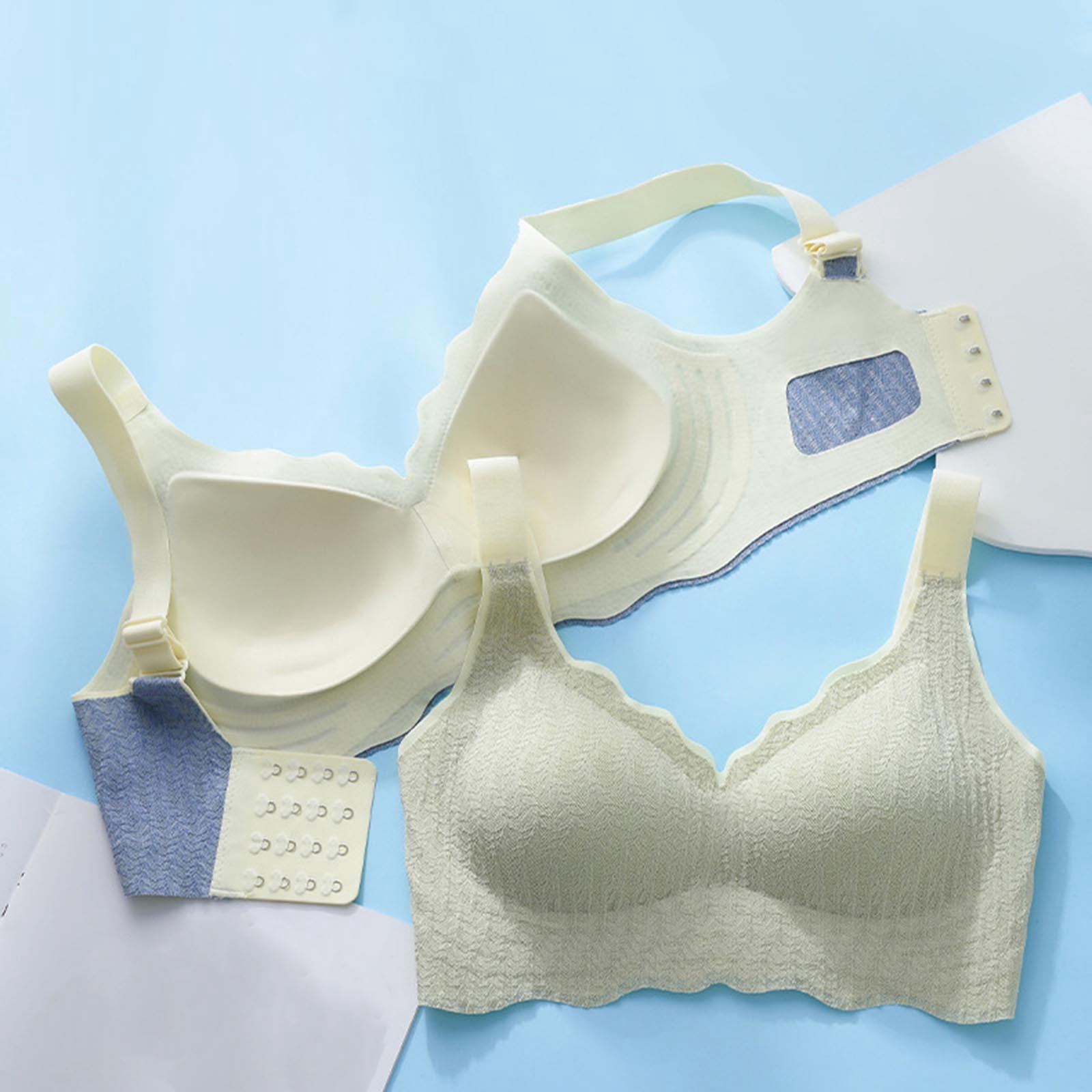 Soutien-gorge En Gel Jelly Gel Shaping 2025 - Sans Armatures, Confort Tout Le Jour - Pour Sport, Quotidien - Taille XXL Bleu - 10