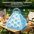 thumbnail image 6 of Foldable Waterproof Picnic Blanket with Carry Handle, 2-in-1 Pyramid Tote Sandproof Outdoor Mat for Beach Park Camping Travel, Random Color (1 Pc), 6 of 8