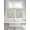 White, variant on Boho Flower 2 Panel Kitchen Curtains for Small Windows, Spring Watercolor Paisley Floral Leaf Plant Bathroom Tier Curtain, Short Window Treatment for Bedroom/Living Room 55"x36"