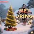 thumbnail image 2 of Stylish Metal Hanging Christmas Tree Wind Spinner - Festive Ornaments & Snowflakes Design for Garden & Yard Decor, 2 of 7