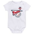 thumbnail image 4 of Infant Navy/White/Heather Gray Minnesota Twins Biggest Little Fan 3-Pack Bodysuit Set, 4 of 4