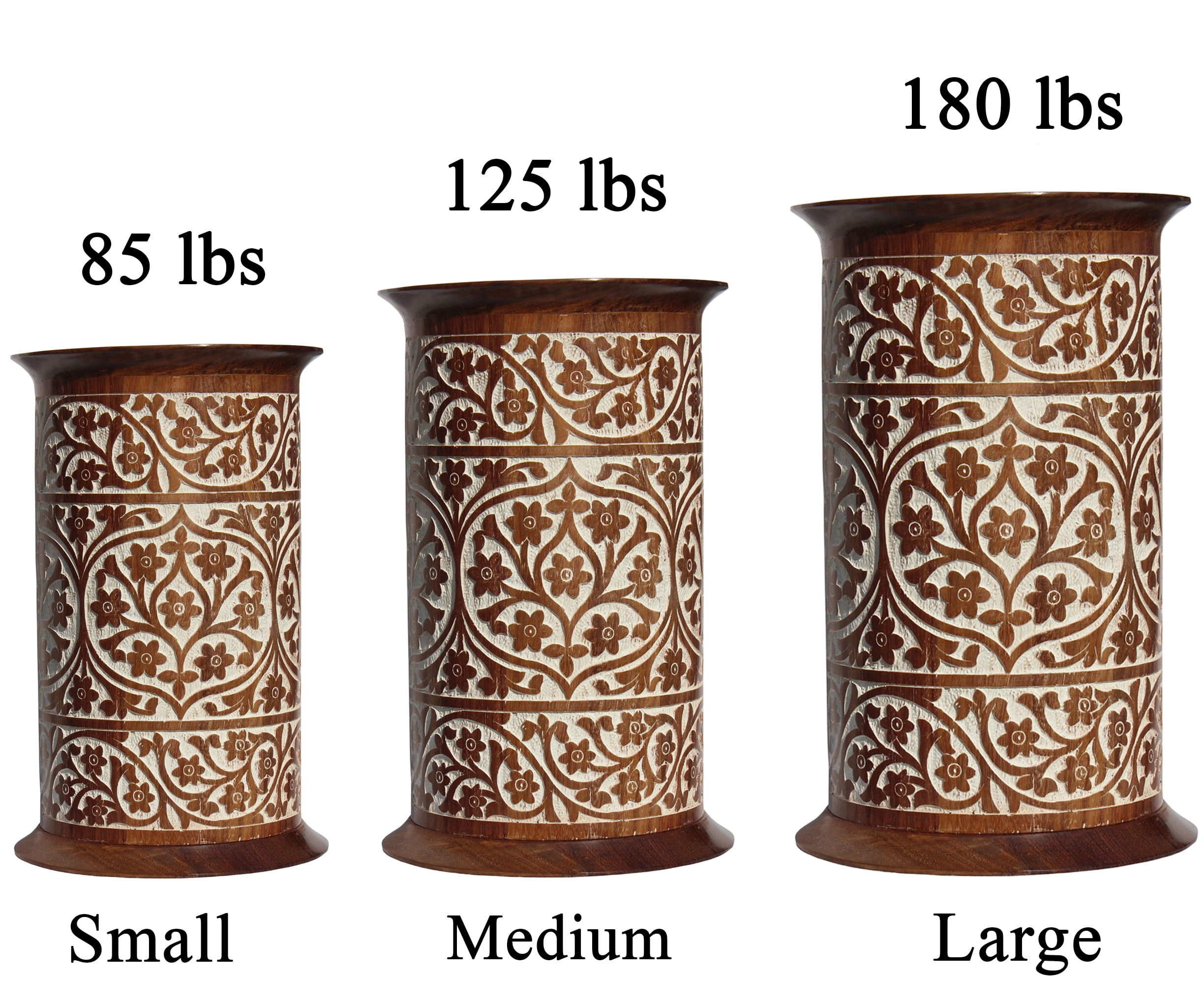 Wooden cremation urn  for human ashes | cremation box | carving wooden urn | carved boxes(small-wooden)