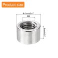 thumbnail image 2 of 10 Pack M8x8x12mm Rod Coupling Nuts for Camera Pan, Silver., 2 of 5
