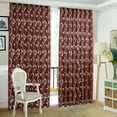 thumbnail image 2 of 2 cortinas semiopacas y decoración de partición de hojas de ratán café claro, 2 of 7