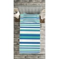 thumbnail image 3 of Ambesonne Aqua Quilted Bedspread Set 2 Pcs, Abstract Round Mosaic Like, Twin Size, Pale Blue Seafoam, 3 of 3