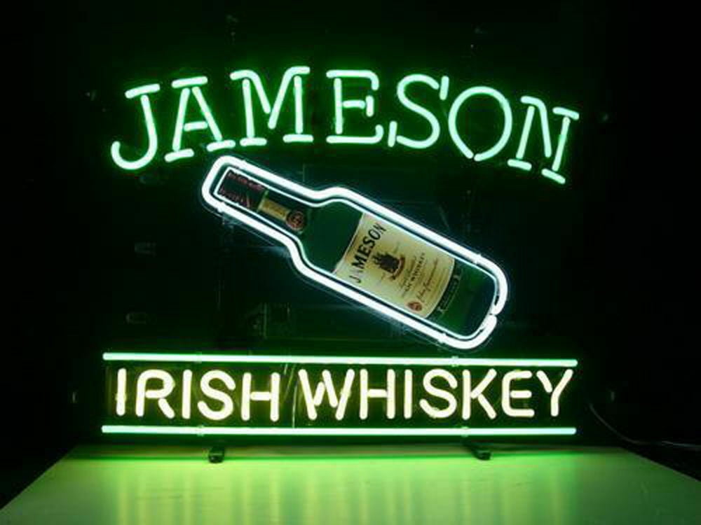 Jameson Irish whiskey bottle hanging pendant light fixture with fittings 