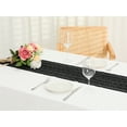 thumbnail image 5 of Unique Bargains Table Runners with Lace Tassel Table Flags for Casual Daily Decoration Black 9"x63", 5 of 5
