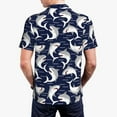 thumbnail image 4 of Daiia Angry Shark Pattern Men’s Polo Shirts,Solid Deck Shirt,Classic Fit, Breathable Cotton Polo for Casual and Sport Wear-4X-Large, 4 of 9
