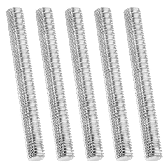 Uxcell 1/2"-13 Fully Threaded Rod, 5Pcs 5" Length 304 Stainless Steel Thread Screw