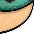 thumbnail image 3 of 36.2 Inch Round Floor Mat Owl Wearing Glasses Carpet Decor Rug for Living Room Bedroom, 3 of 6