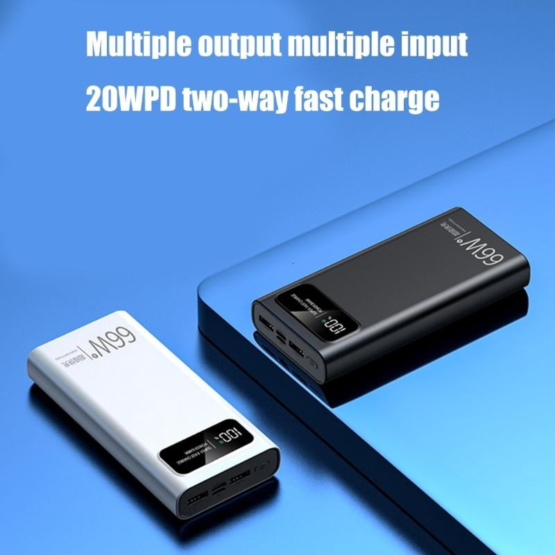 lanema 66W USB C Mobile Power Adapter Battery Charger PD20W 20000/30000/40000mAh Fast Charging for Frequent Device Users