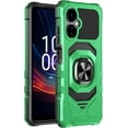 thumbnail image 4 of Thousandgear for Boost Mobile Celero 5G + Plus 2024 (3rd Version), with Screen Protector, Ring Kickstand for Magnetic Car Mount, Heavy Duty Shockproof Protective Phone Cover (Green), 4 of 5