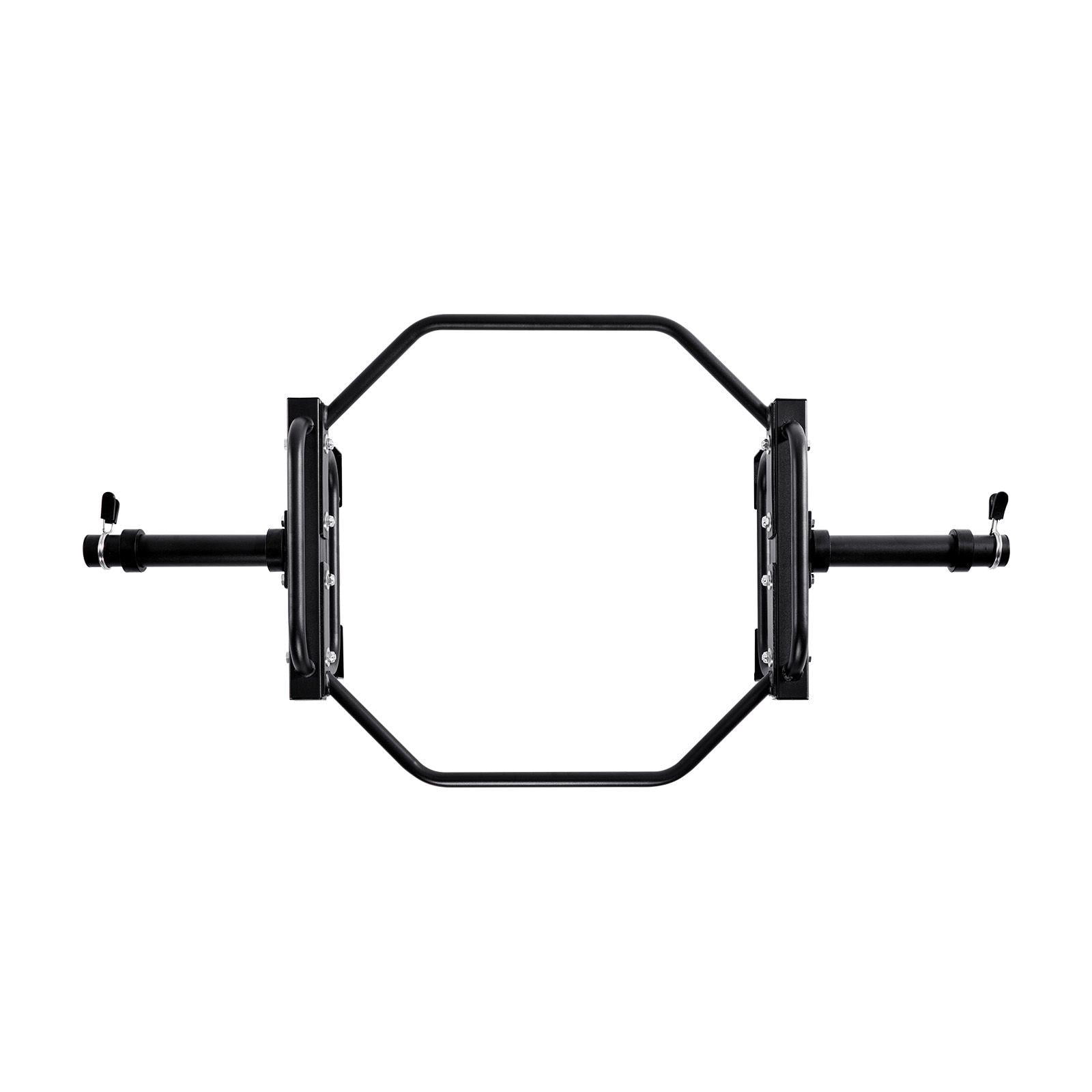 Trap Hex Bar 2 Inch Barbell 500 LBS Capacity Weightlifting Equipment for Squats Deadlifts Shoulder Presses Home Gym Strength Training Black